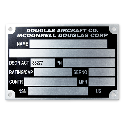 Douglas Nameplate